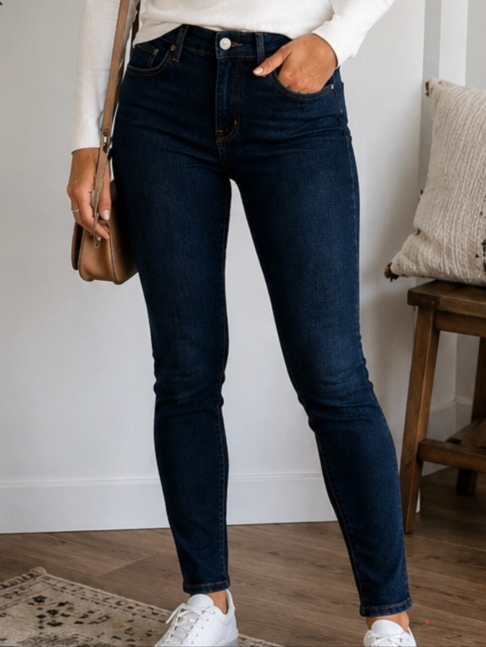 Rag & Bone High Rise Skinny Jeans Size 28 Heritage Dark Wash - Picture 9 of 9
